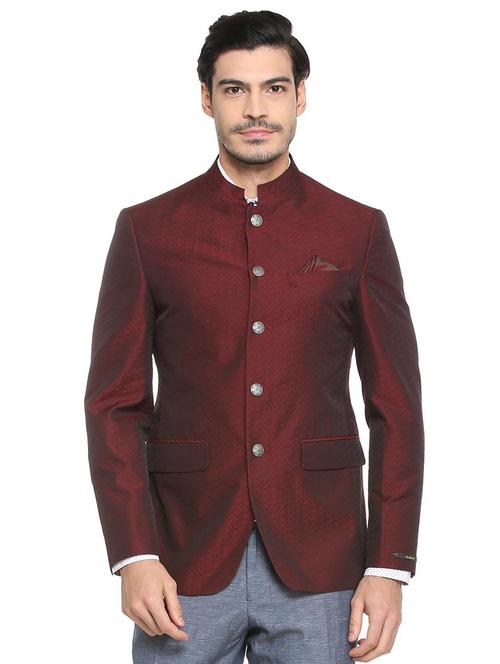 red cotton casual blazer - 15412822 - Very Small Image - 1