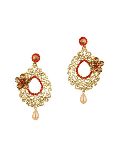 red drop earrings - 15413265 - Very Small Image - 1