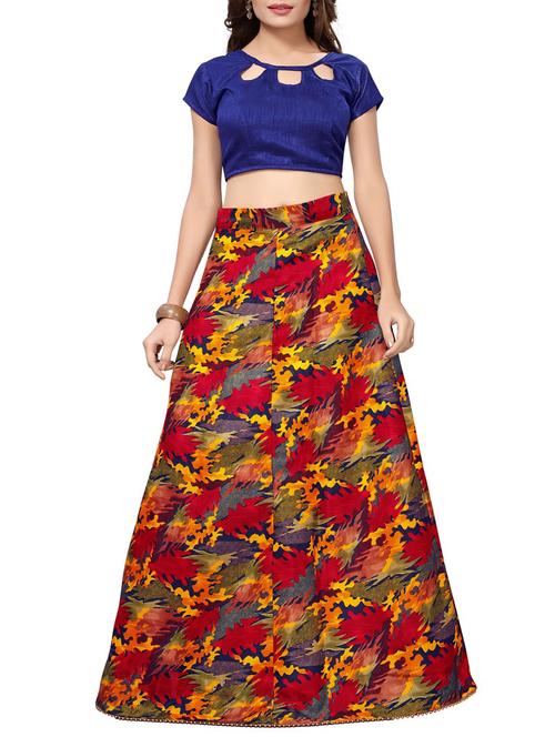 printed flared lehenga - 15414989 - Very Small Image - 1