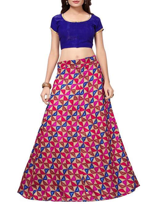 printed flared lehenga - 15414999 - Very Small Image - 1