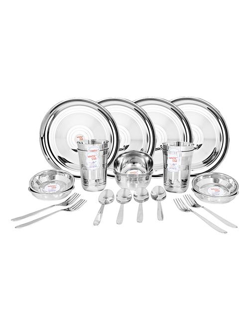 stainless steel dinner set of 24 pieces - 15415560 - Very Small Image - 1