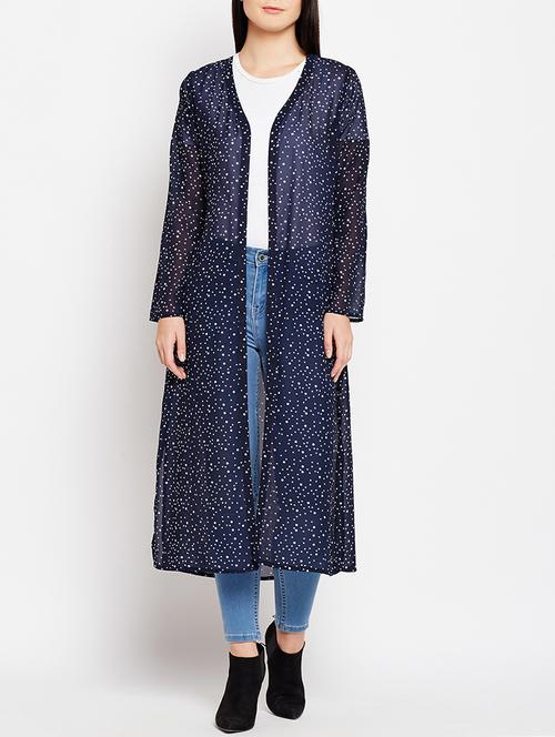 polka dotted sheer shrug - 15415737 - Very Small Image - 1