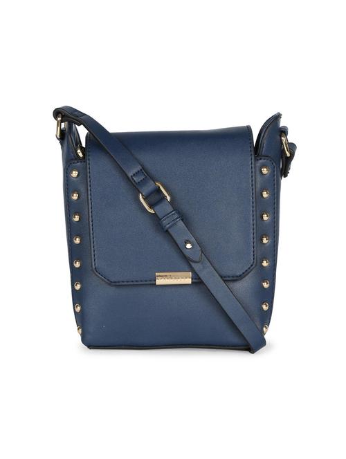 blue leatherette (pu) sling bag - 15416110 - Very Small Image - 1