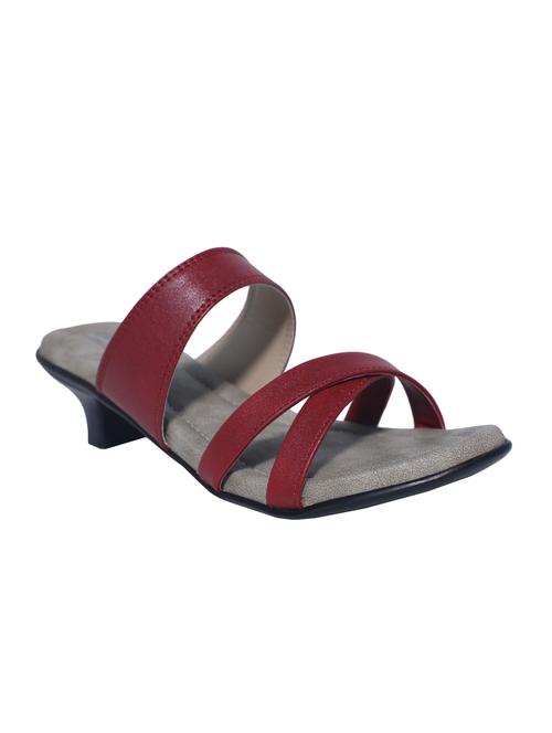 maroon slip on sandals - 15416720 - Very Small Image - 1