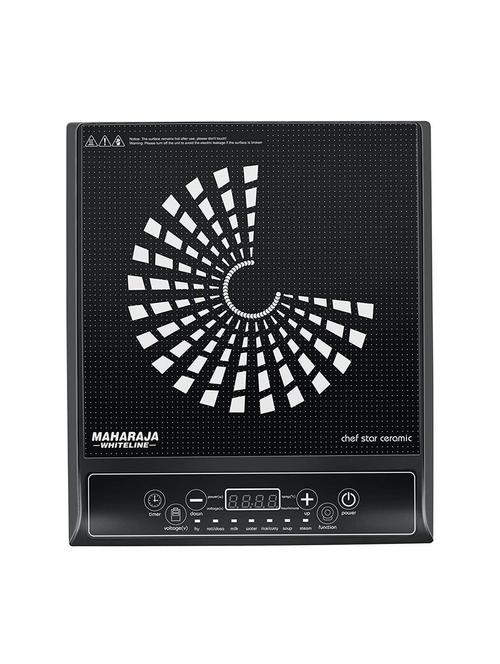maharaja whiteline chef star ceramic ic-108 1400-watt induction cooker (black) - 15418575 - Very Small Image - 1
