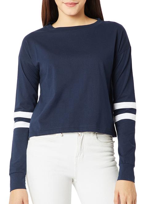 varsity striped long sleeved tee - 15419076 - Very Small Image - 1