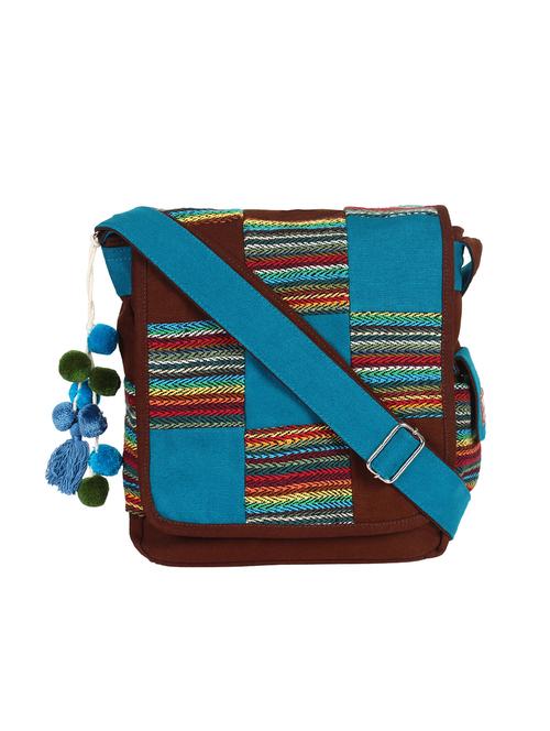 brown canvas sling bag - 15421029 - Very Small Image - 1