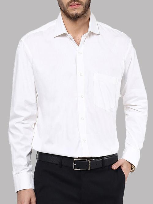 white cotton casual shirt - 15426581 - Very Small Image - 1