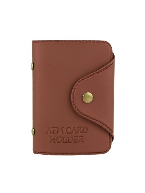 brown leatherette wallet - 15427759 - Very Small Image - 1