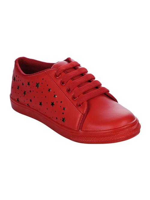 red lace-up sneakers - 15428549 - Very Small Image - 1