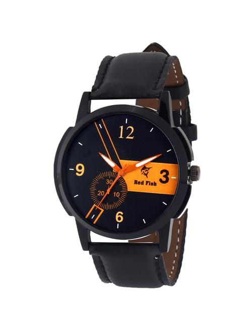 red fish  leather strap analog watch ( rdf-1054 ) - 15428784 - Very Small Image - 1