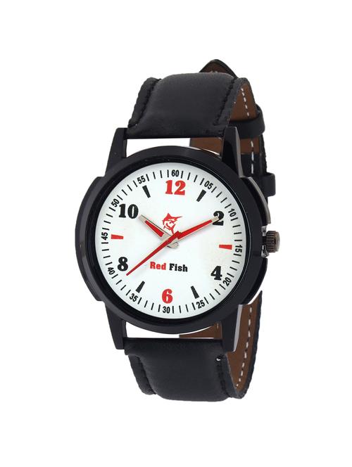 red fish  leather strap analog watch ( rdf-1056 ) - 15428786 - Very Small Image - 1