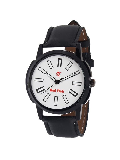 red fish  leather strap analog watch ( rdf-1061 ) - 15428791 - Very Small Image - 1
