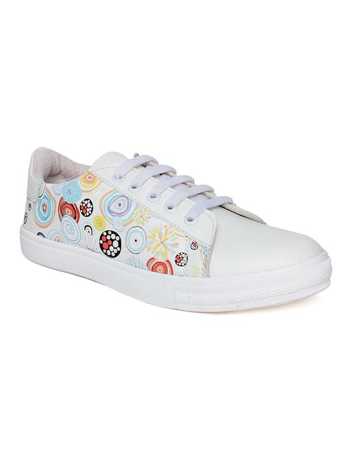 white lace-up sneakers - 15428900 - Very Small Image - 1