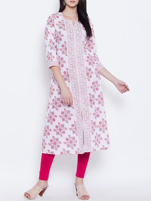 straight printed kurta - 15430062 - Very Small Image - 1