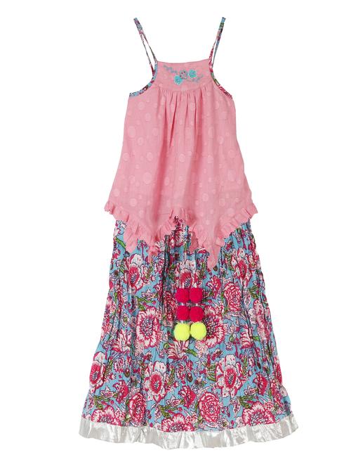pink cotton skirt top - 15430178 - Very Small Image - 1