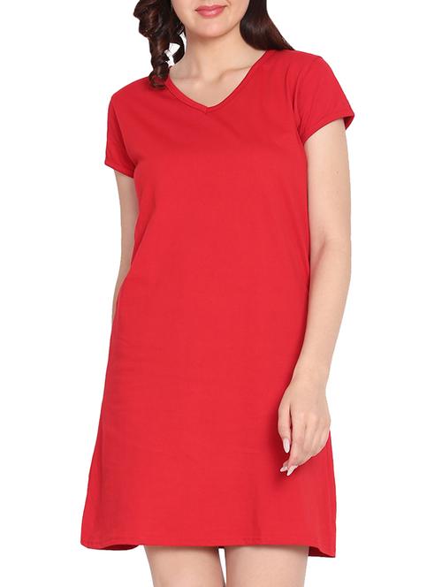 v-neck short sleeved sleepshirt - 15431660 - Very Small Image - 1