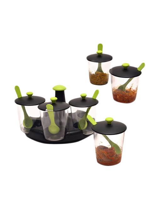 jen 6 jar green pickle, multipurpose [chutney - achaar - mukhwas] dining stand - 15432167 - Very Small Image - 1