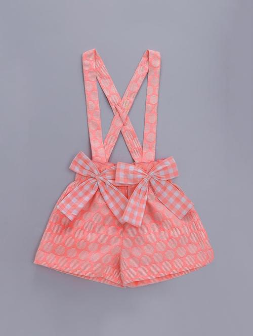 pink cotton blend dungaree - 15432347 - Very Small Image - 1