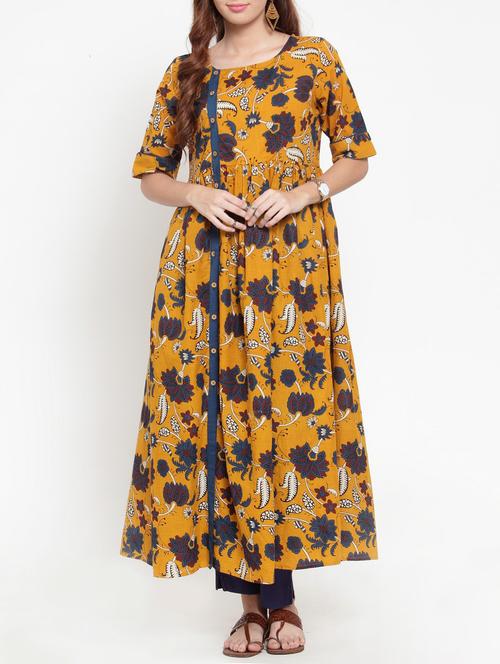 kalamkari printed kurta pant set - 15435912 - Very Small Image - 1