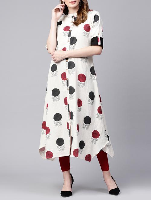asymmetric printed kurta - 15435929 - Very Small Image - 1