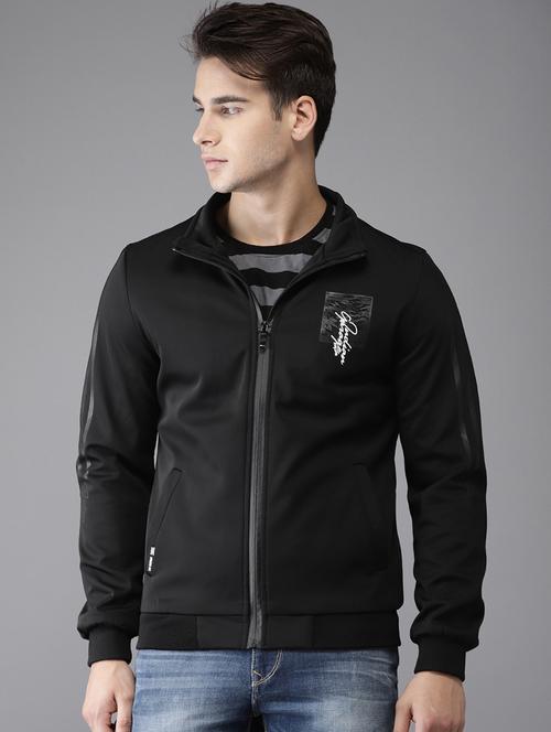 black polyester biker jacket - 15435946 - Very Small Image - 1