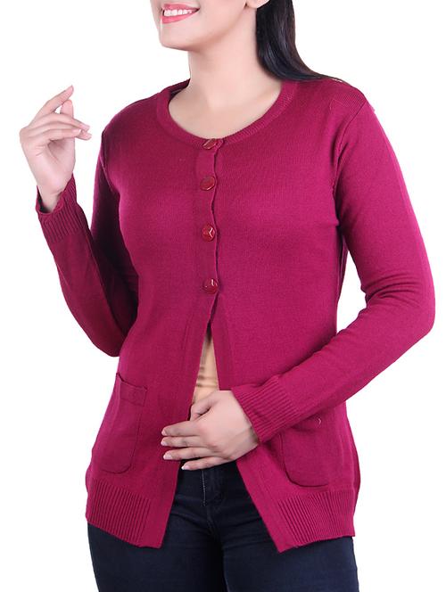 ribbed knit pocket patch cardigan - 15436216 - Very Small Image - 1