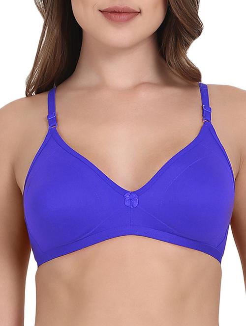 azure blue solid bra - 15436312 - Very Small Image - 1