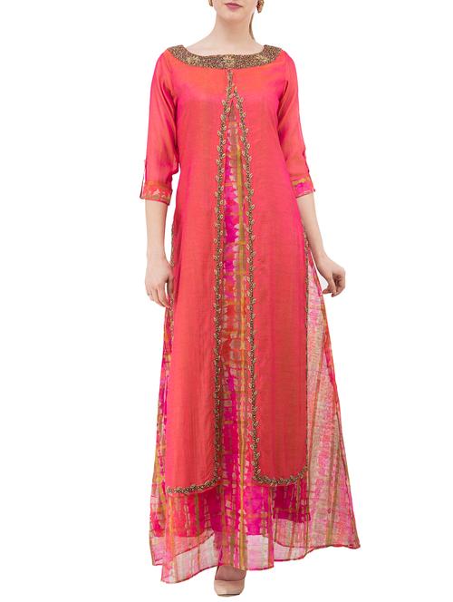 layered embellished kurta - 15436542 - Very Small Image - 1