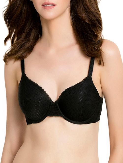 textured lace detail bra - 15438157 - Very Small Image - 1