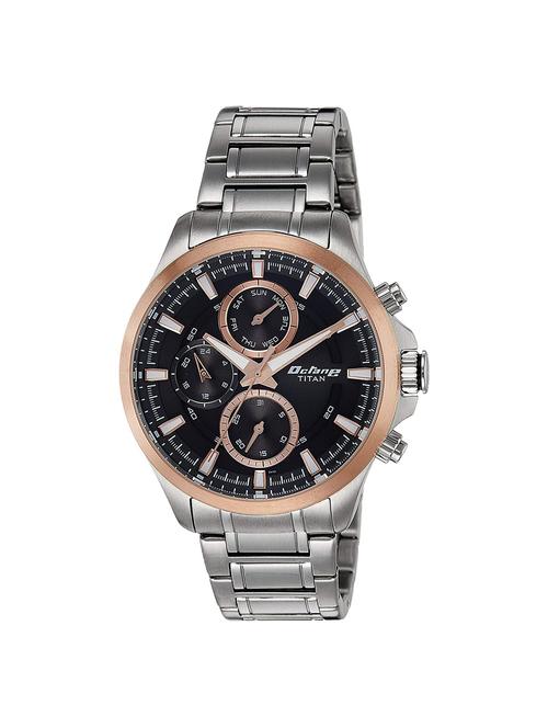 titan octane active chronograph black dial watch-90104km02 - 15440225 - Very Small Image - 1