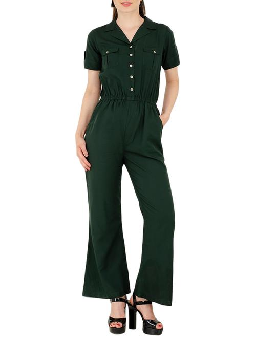 flap pocket detail full leg jumpsuit - 15440679 - Very Small Image - 1