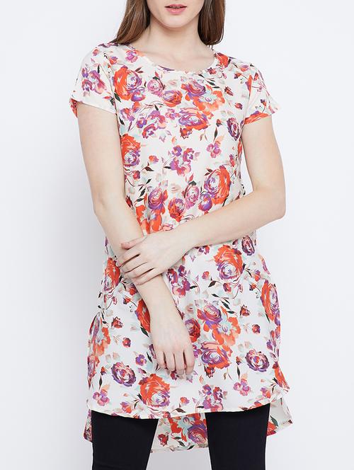 floral high-low tunic - 15442087 - Very Small Image - 1