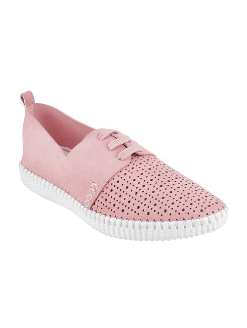 pink lace-up casual shoes - 15442613 - Very Small Image - 1