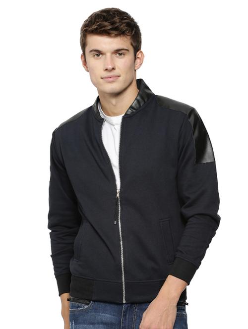 blue cotton casual jacket - 15443867 - Very Small Image - 1