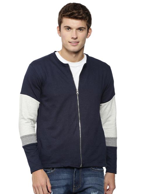 blue cotton casual jacket - 15443869 - Very Small Image - 1