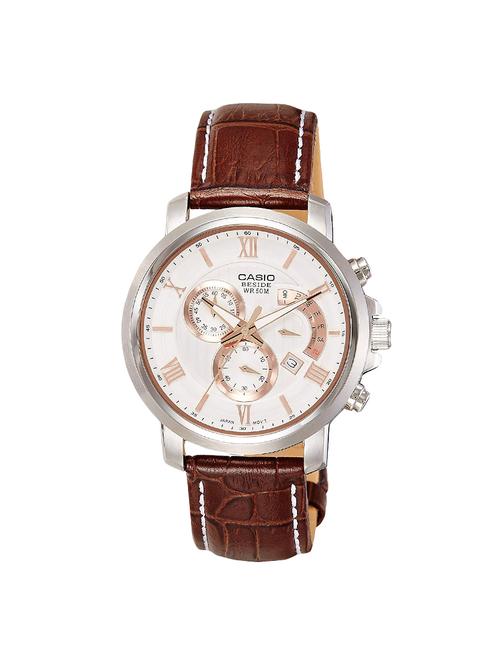 casio enticer white dial men's watch - bem-507l-7avdf (bs126) - 15444057 - Very Small Image - 1