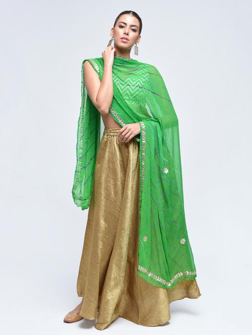 green art silk dupatta - 15444202 - Very Small Image - 1