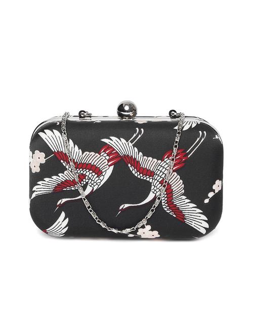 black leatherette (pu) box clutch - 15444839 - Very Small Image - 1