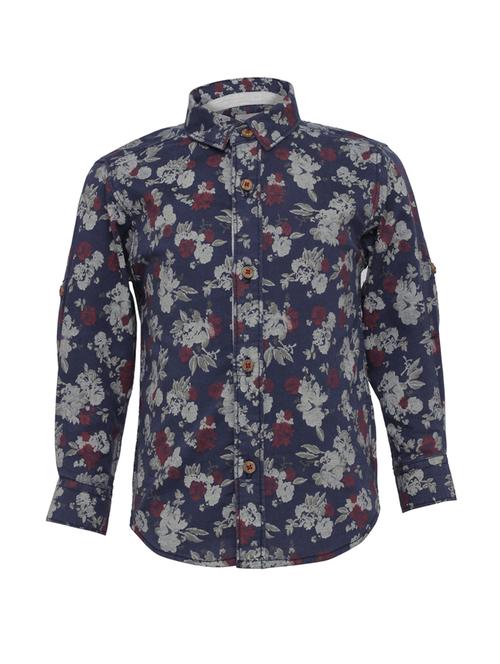 navy blue cotton shirt - 15448664 - Very Small Image - 1