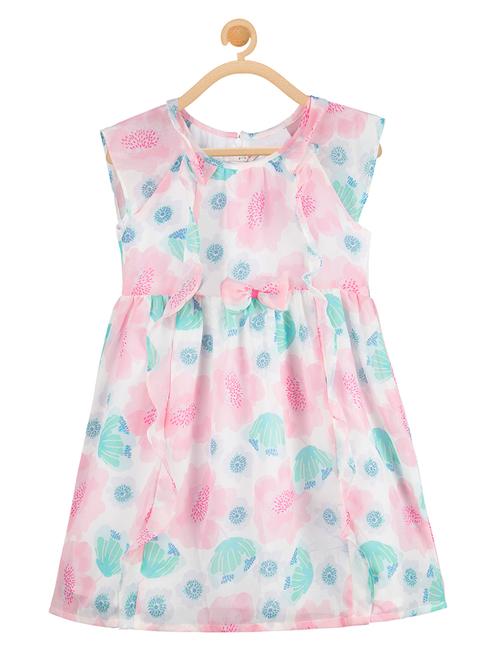 pink georgette frock - 15449229 - Very Small Image - 1