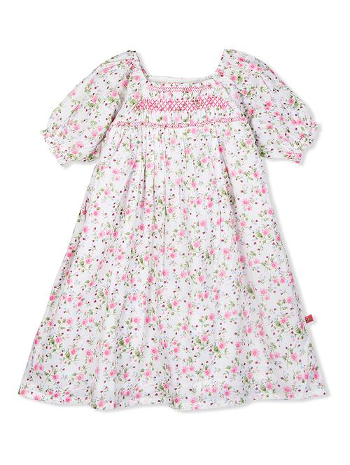 pink cotton frock - 15449246 - Very Small Image - 1