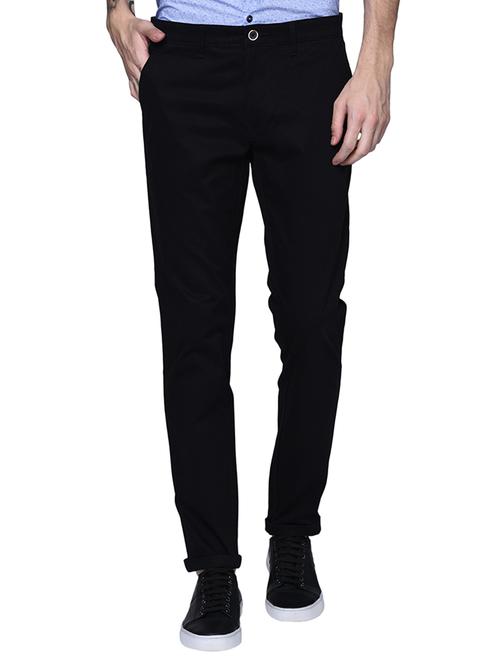 black cotton chinos - 15450770 - Very Small Image - 1