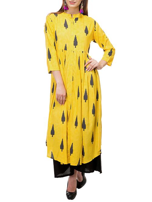 flared printed kurta - 15452222 - Very Small Image - 1