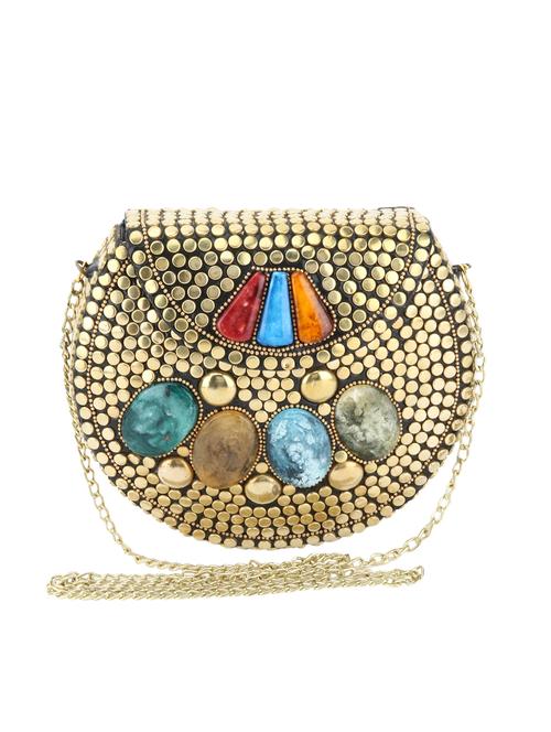multi colored metal box clutch - 15452788 - Very Small Image - 1