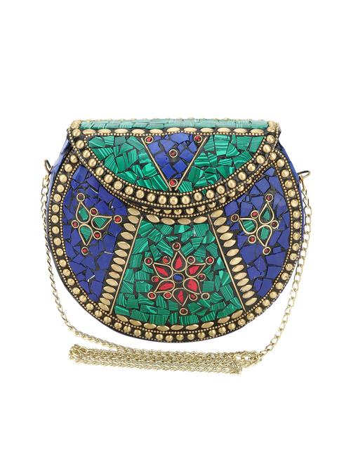 multi colored metal box clutch - 15452816 - Very Small Image - 1