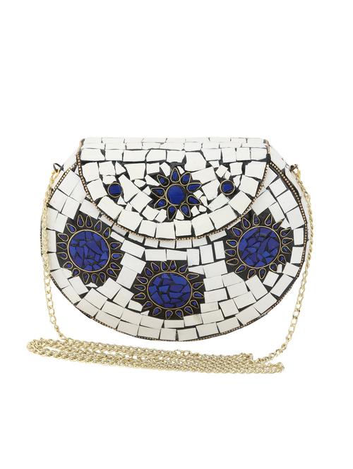 white metal box clutch - 15452947 - Very Small Image - 1