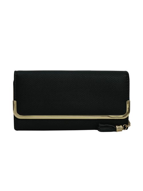 black leatherette (pu) regular clutch - 15455829 - Very Small Image - 1