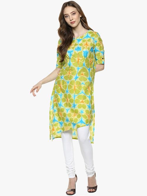 asymmetric printed kurta - 15458307 - Very Small Image - 1