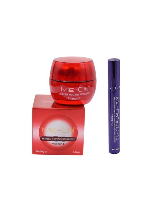 me-on whitening foundation with vitamin e(50gm) & hi tech mascara - 15458422 - Very Small Image - 1